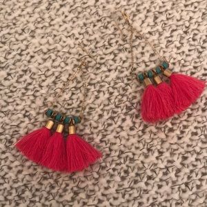 BaubleBar Jewelry - Bauble Bar Pink and Gold Earrings BaubleBar Jewelry - Bauble Bar Pink and Gold Earrings